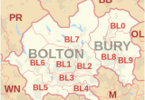 England Districts Map Bl Postcode area Wikipedia