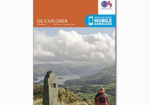 England Lake District Map Lake District Os Explorer Map Ol4 Nw Keswick Cockermouth Wigton