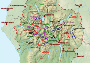 England Lake District Map List Of Hill Passes Of the Lake District Wikipedia