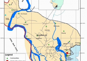 England Local Authority Map Map Of Odukpani Local Government area Showing the Study area