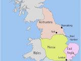 England Map 1500 A Map I Drew to Illsutrate the Make Up Of Anglo Saxon