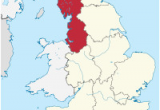 England Map by County north West England Wikipedia