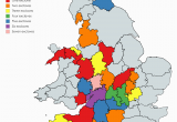 England Map with Counties Historic Counties Of England Wales by Number Of Exclaves Prior to