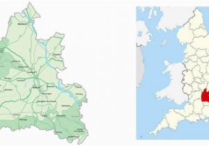 England Maps with Cities and towns Map Of Oxfordshire Visit south East England