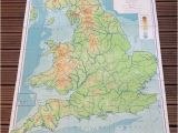 England On A World Map England and Wales Physical Map Philips by Wafflesandsprout