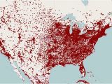 England Population Density Map Mapped Population Density with A Dot for Each town