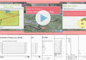 England topographic Map Map Skills How to Draw A Cross Section Of A Map Lesson Pack Cross