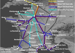 England Trains Map Train Travel From Uk to France London to Nice Bordeaux Lyon