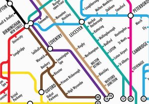England Tube Map Tube Map Of the Uk Print