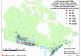 Environment Canada Radar Map Canadian National tornado Database Verified events 1980