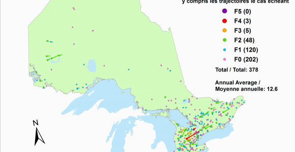 Environment Canada Radar Maps Canadian National tornado Database Verified events 1980 2009