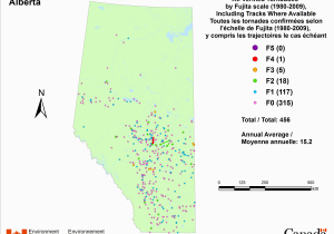 Environment Canada Weather Maps Canadian National tornado Database Verified events 1980