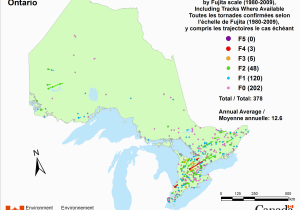 Environment Canada Weather Maps Canadian National tornado Database Verified events 1980