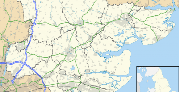 Essex On Map Of England List Of Windmills In Essex Wikipedia