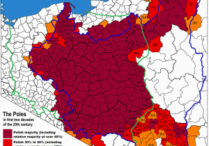 Ethnic Map Of Europe 1914 A Map Of Ethnic Poles In the Early 20th Century Maps
