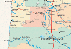 Eugene oregon On A Map Map Of Eugene oregon and Surrounding areas Gallery Of oregon Maps