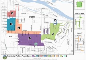 Eugene oregon Street Map Residential Parking Permit Map Eugene or Website
