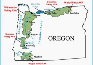 Eugene oregon Wineries Map oregon Wine Ava Map Secretmuseum