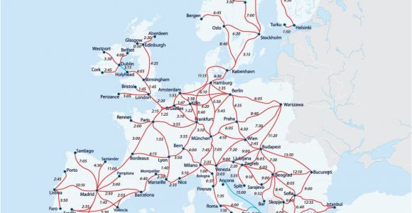 Eurail France Map European Railway Map Europe Interrail Map Train Map Interrail