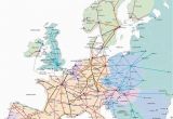 Eurail Map Of Europe Train Map for Europe Rail Traveled In 1989 with My Ill