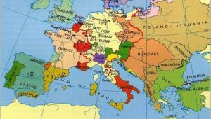 Europe 1400 Map Europe In the Middle Ages Maps Map Historical Maps Old