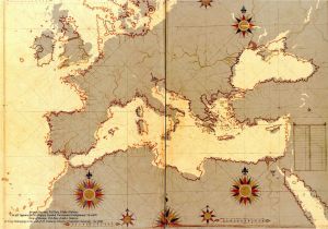 Europe 16th Century Map 16th Century Ottoman Map Of Europe On A Modern Map Of Europe