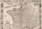 Europe 17th Century Map Vintage Map Of France Europe 17th Century Fine Art Reproduction Mp013