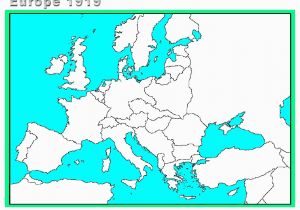 Europe 1919 Blank Map Blank Map Of Europe World War One Download them and Print