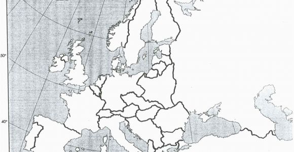 Europe 1919 Blank Map History 464 Europe since 1914 Unlv