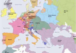 Europe after the Peace Of Westphalia 1648 Map sovereign States In Europe after Christ Hmm Historical