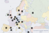 Europe Air Quality Map Major Europe Airport Map Airport Maps Discount Travel