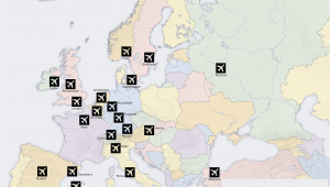 Europe Airport Map Major Europe Airport Map Airport Maps Discount Travel
