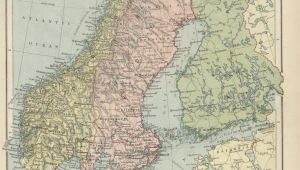 Europe and Scandinavia Map Historical Maps Of Scandinavia