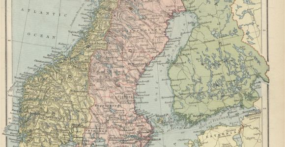 Europe and Scandinavia Map Historical Maps Of Scandinavia