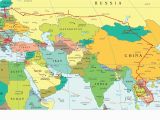 Europe asia Border Map Eastern Europe and Middle East Partial Europe Middle East