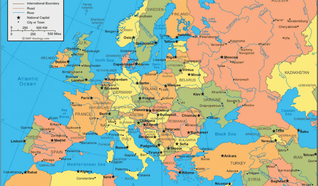 Europe Asia Border Map Europe Map And Satellite Image Secretmuseum