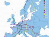 Europe Backpacking Map European Ramblers association Long Distance Walking
