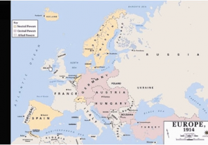 Europe before World War 1 Map Empires before World War I