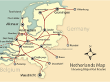 Europe Bullet Train Map Rail and City Map Of the Netherlands Holland Mapping Europe