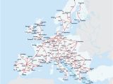 Europe by Train Map European Railway Map Europe Interrail Map Train Map