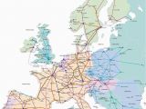 Europe by Train Map Train Map for Europe Rail Traveled In 1989 with My Ill