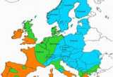 Europe Climate Zones Map 4 European Climate Condition Zones Download Scientific Diagram