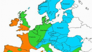 Europe Climate Zones Map 4 European Climate Condition Zones Download Scientific Diagram