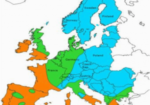 Europe Climate Zones Map 4 European Climate Condition Zones Download Scientific Diagram