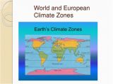 Europe Climate Zones Map Polar Zones