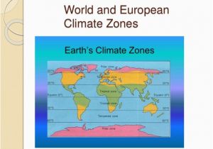 Europe Climate Zones Map Polar Zones