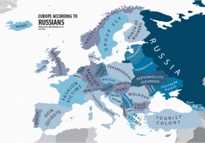 Europe Complete Map Europe According to Russians Interesting Funny Maps Map