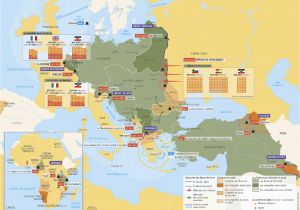 Europe During Ww1 Map French Map Of Europe 1916 In Middle Of Ww1 Showing Fronts