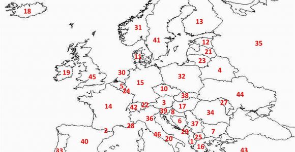 Europe Fill In Map Europe Map Blank Quiz Map Of Us Western States