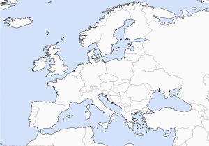 Europe Fill In Map Unlabeled Map Of Europe Climatejourney org